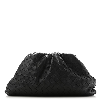 Bottega Veneta Nappa Maxi Intreccio The Pouch Oversized Clutch Black 1 of 10