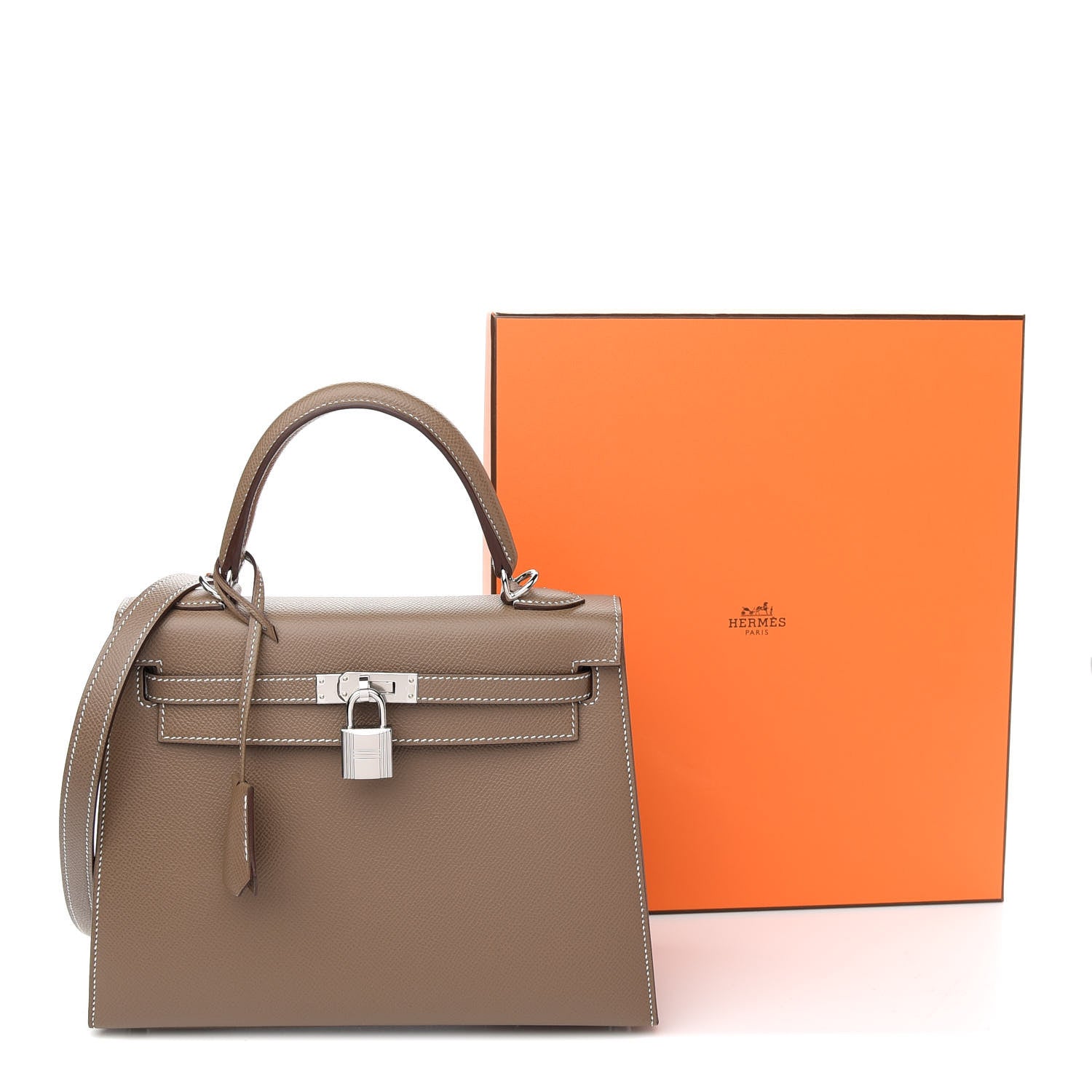 Hermes Epsom Kelly Sellier 25 Etoupe 11 of 11