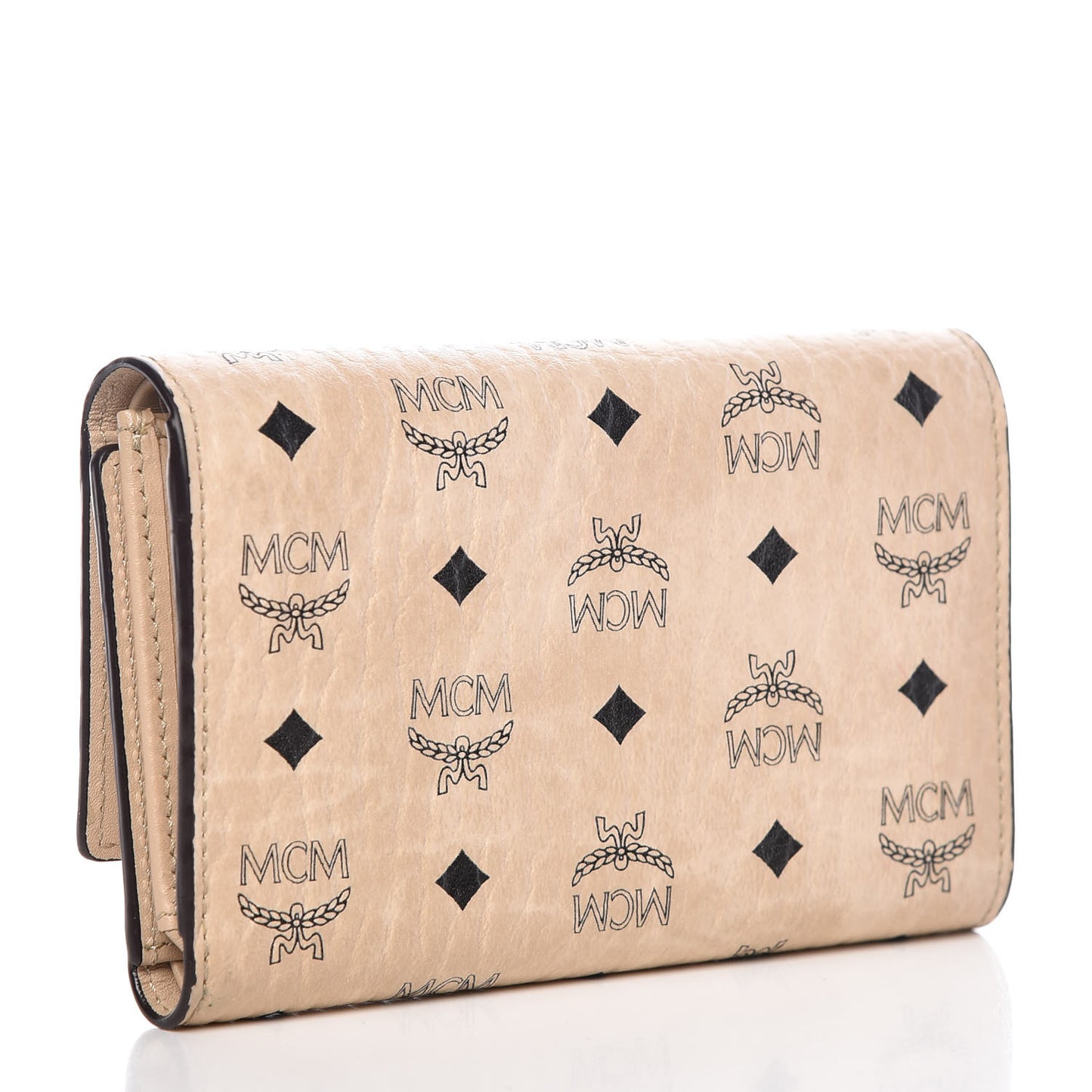 Visetos Tri-Fold Wallet Beige