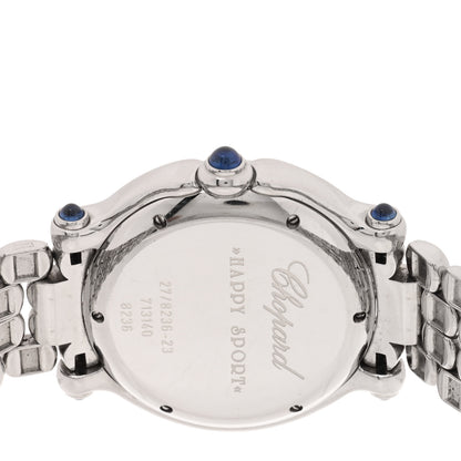 Chopard Stainless Steel 7 Diamond 32mm Happy Sport Quartz Watch 4 of 4