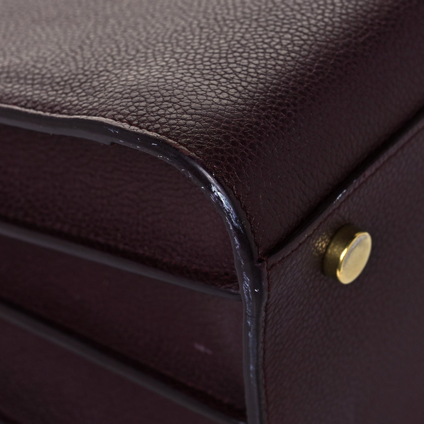Grained Calfskin Small Classic Sac De Jour Bordeaux
