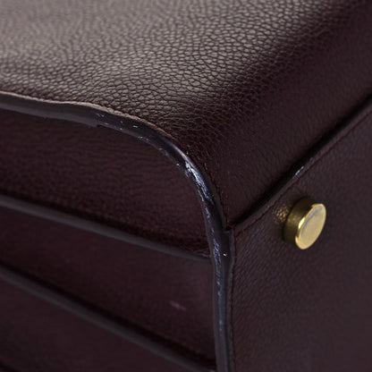 Saint Laurent Grained Calfskin Small Classic Sac De Jour Bordeaux 6 of 11