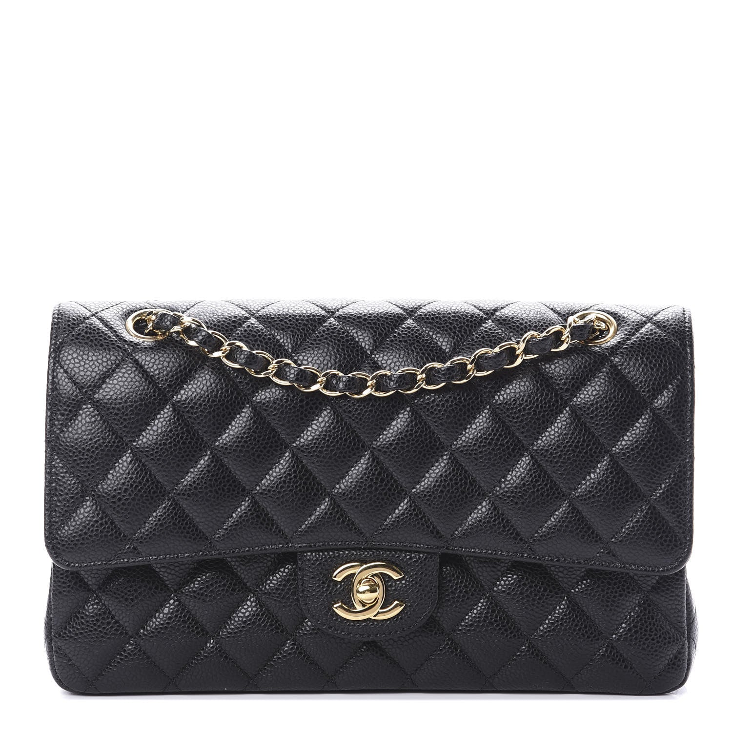 Chanel Caviar Quilted Medium Double Flap Black 1 of 11