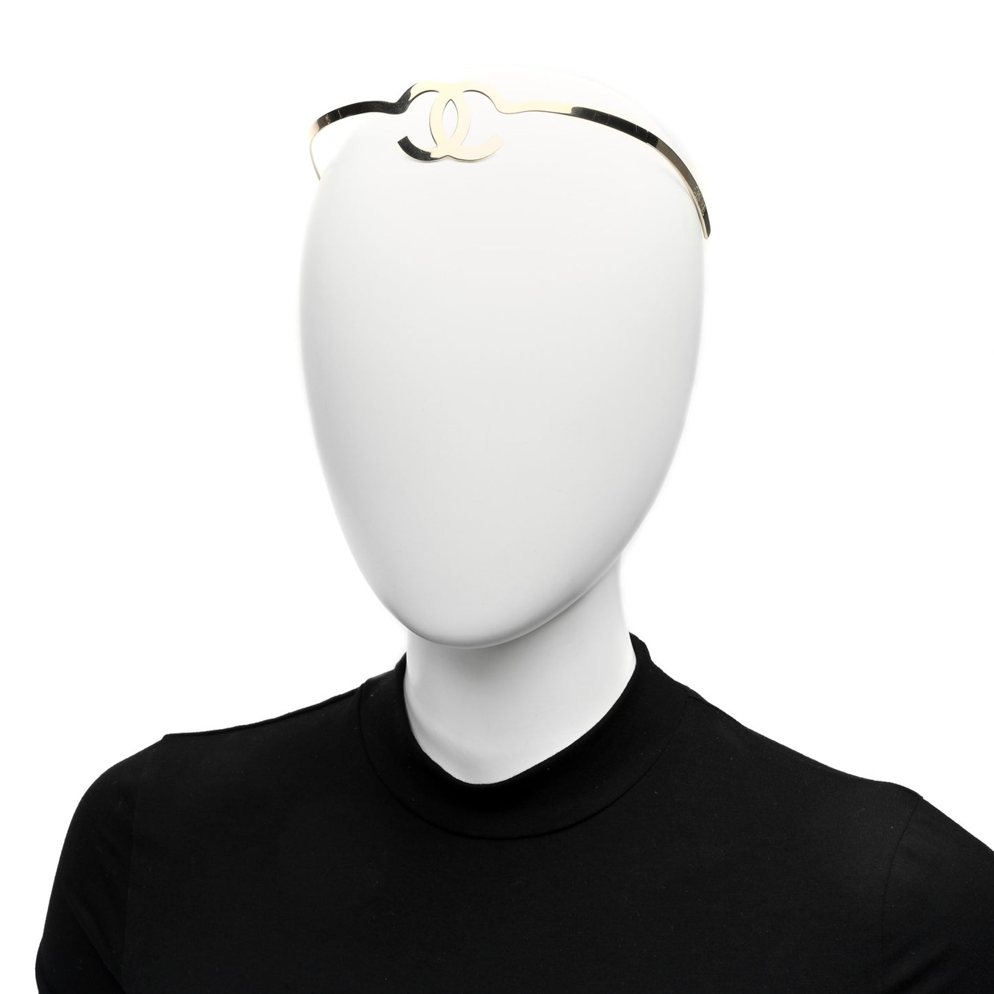 Metal CC Headband Light Gold