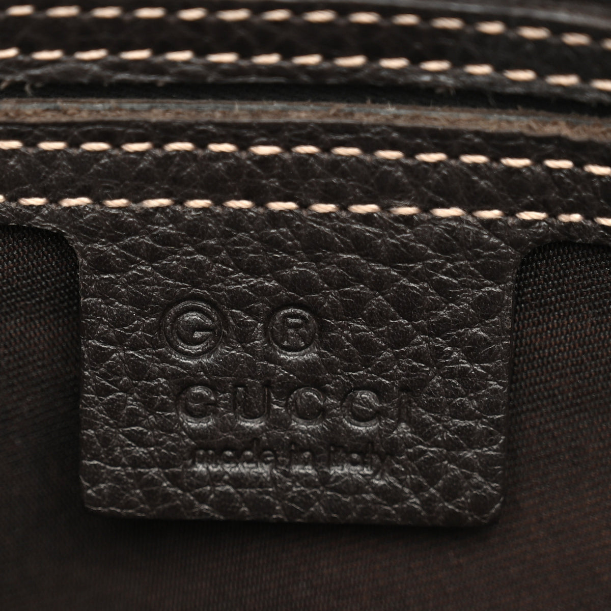 Crystal Monogram Medium Joy Boston Dark Brown