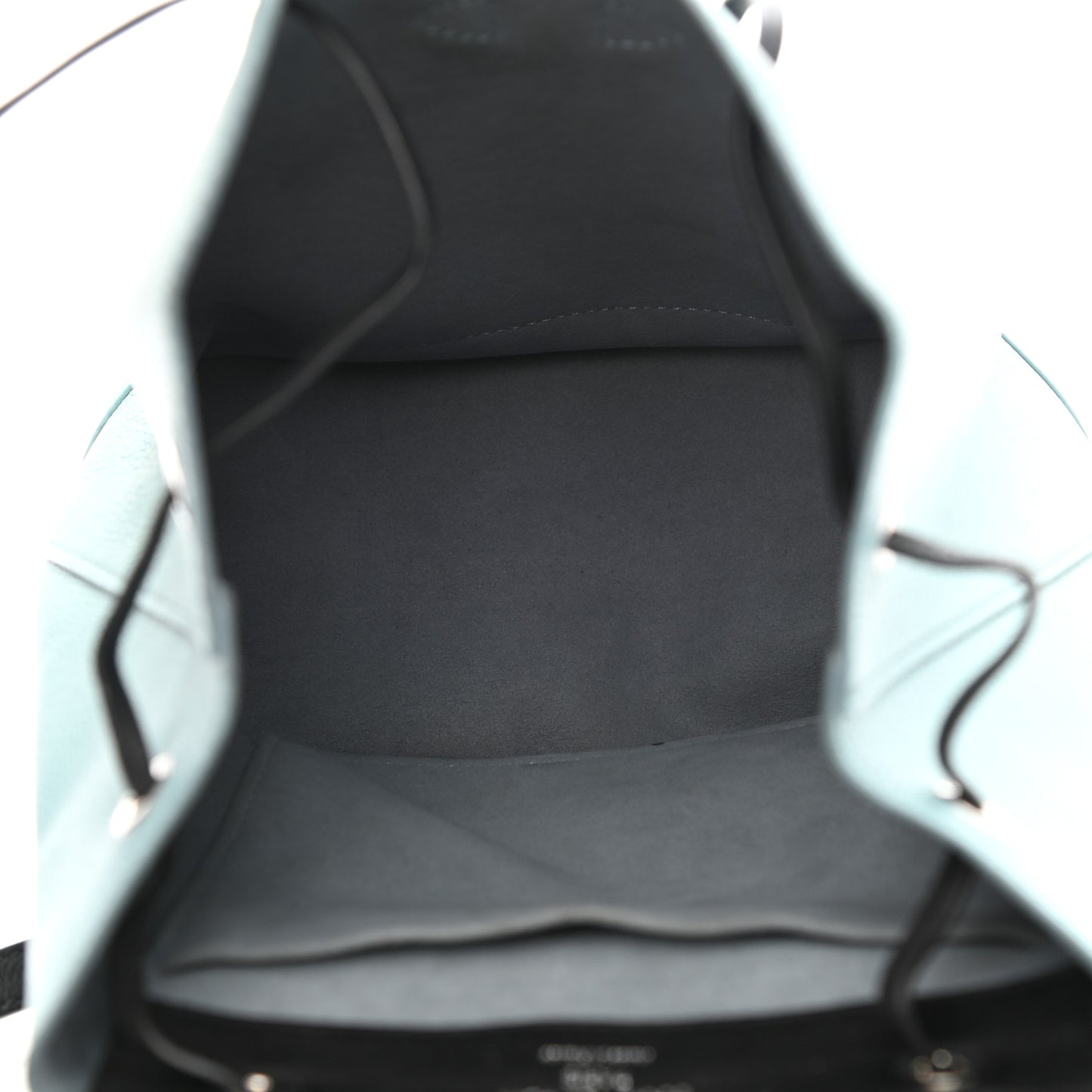 Calfskin Lockme Backpack Sky