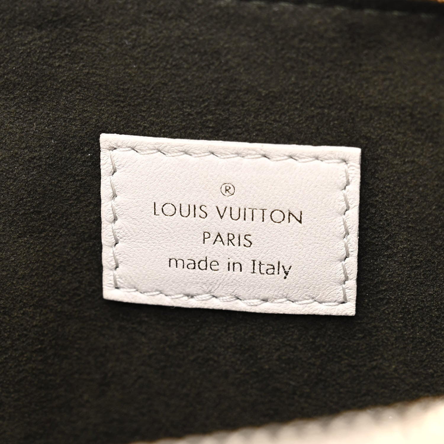 Louis Vuitton Lambskin Embossed Monogram Coussin PM Beige Cream 7 of 13
