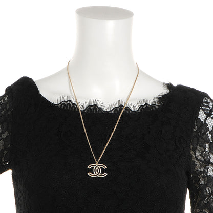 Chanel Crystal CC Necklace Gold 2 of 4