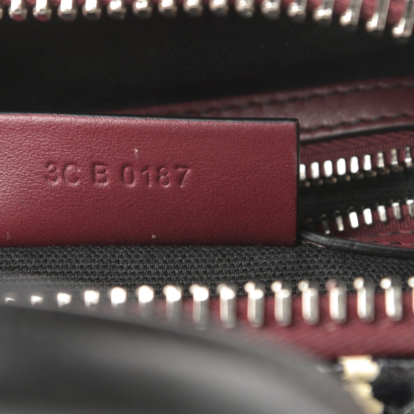 Smooth Calfskin Ayers Mini Bi-Color Antigona Wine Black