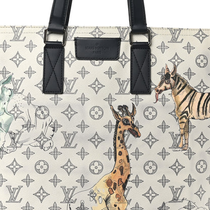 Louis Vuitton Savane Monogram Chapman Atlas Tote White 7 of 10