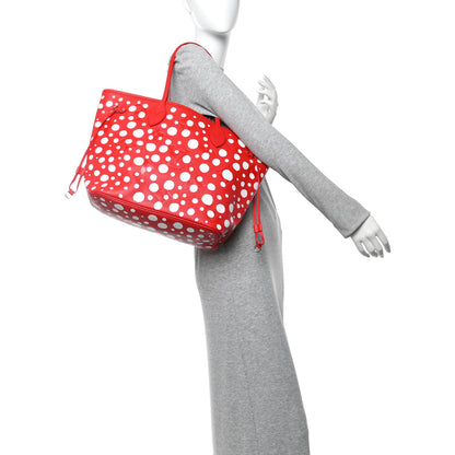 Louis Vuitton LV X YK Empreinte Infinity Dots Neverfull MM Rouge White 3 of 11