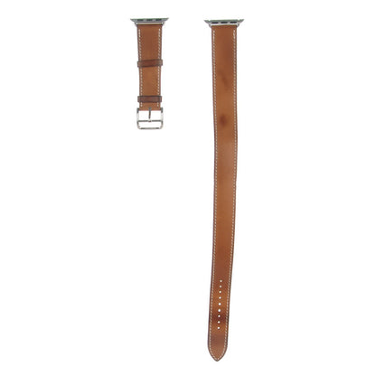 Hermes Barenia 38mm Apple Watch Double Tour Band Fauve 1 of 9