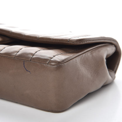Chanel Lambskin Vertical Quilted East West Flap Brown 14 of 14