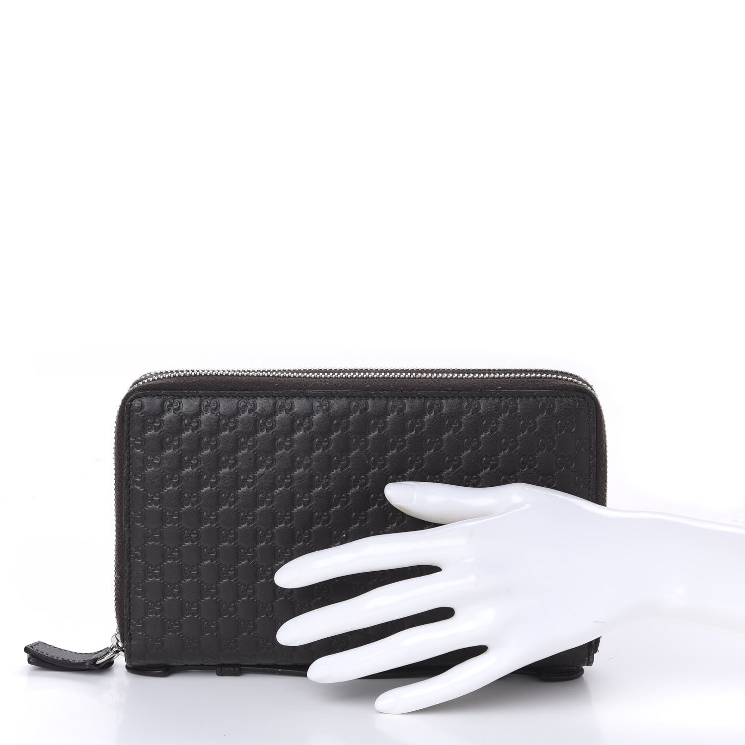 Gucci Soft Microguccissima Zip Around Top Handle Travel Wallet Loess 2 of 12