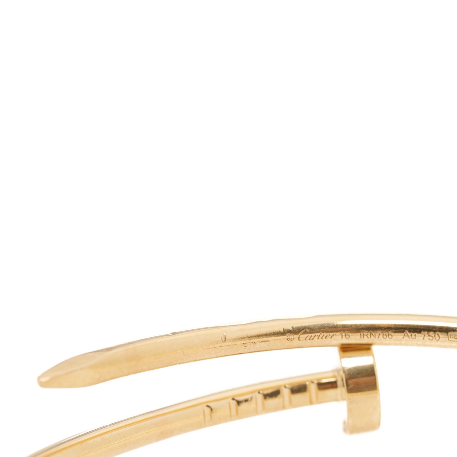 Cartier 18K Yellow Gold Small Juste Un Clou Bracelet 16 4 of 6