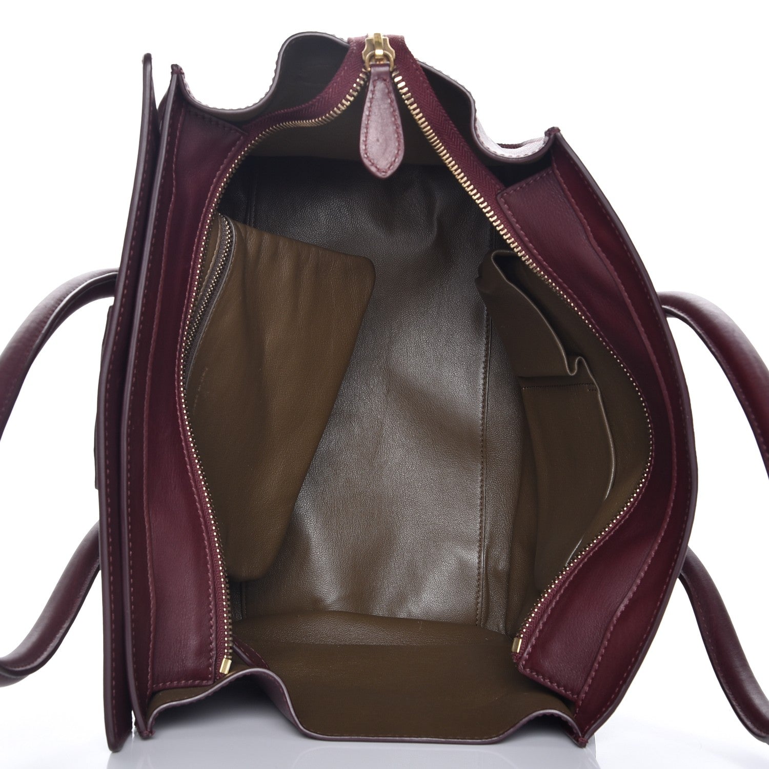 Celine Smooth Calfskin Mini Luggage Burgundy 7 of 12