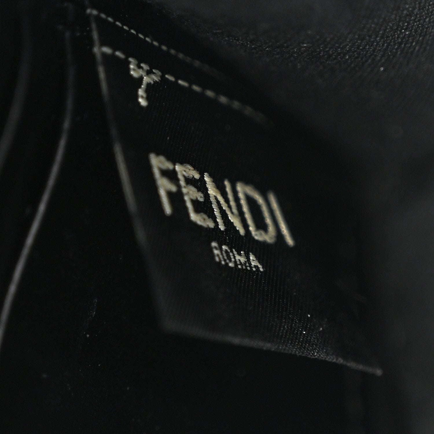 Fendi Vitello Cruise F is Fendi Bi-Color FF 1974 Embossed Medium Envelope Wallet On Chain Black Maya 6 of 11