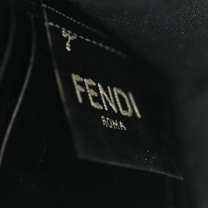 Fendi Vitello Cruise F is Fendi Bi-Color FF 1974 Embossed Medium Envelope Wallet On Chain Black Maya 6 of 11