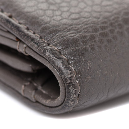 Chanel Caviar Timeless CC Large Gusset Flap Wallet Dark Grey 10 of 13