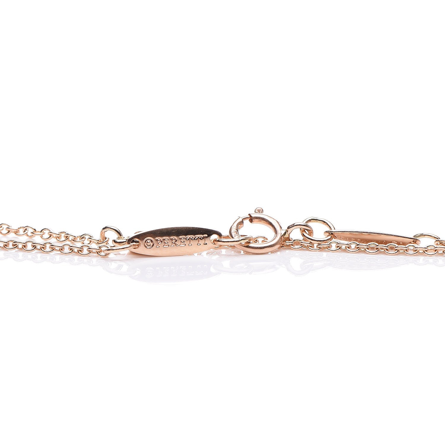 Tiffany 18K Rose Gold Diamond .09ctw Elsa Peretti Diamonds by the Yard Bracelet 4 of 8