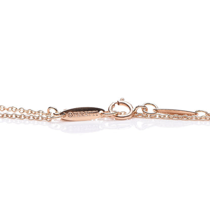 Tiffany 18K Rose Gold Diamond .09ctw Elsa Peretti Diamonds by the Yard Bracelet 4 of 8