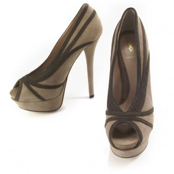 Suede Jardin Platform Pumps 38.5