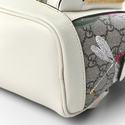 Gucci GG Supreme Monogram Flora Web Small Ophidia Day Backpack White 9 of 9