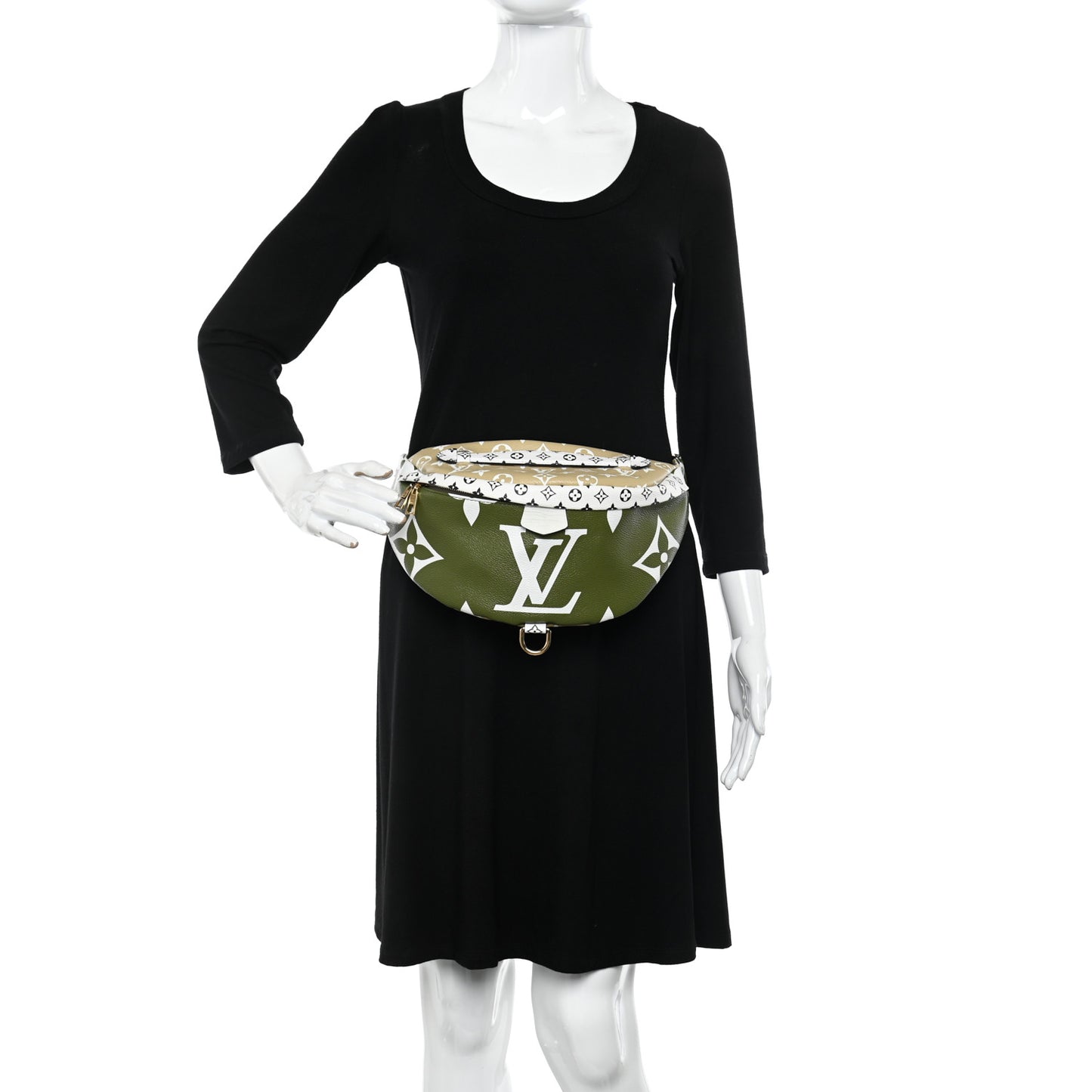 Monogram Giant Bumbag Kaki Beige