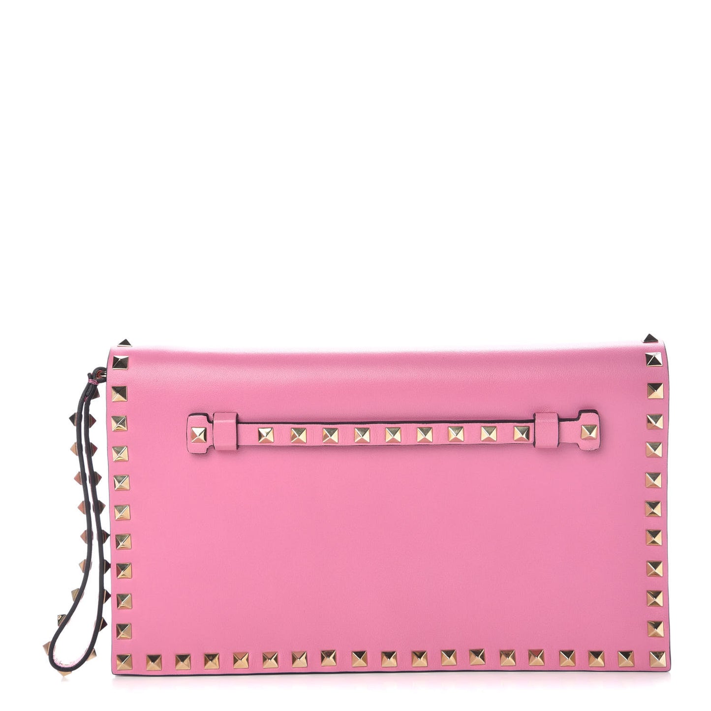 Nappa Rockstud Wristlet Clutch Ninphea