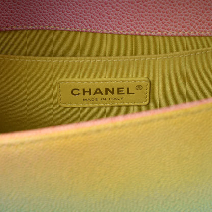 Chanel Caviar Quilted Medium Cuba Rainbow Boy Flap Multicolor 6 of 9