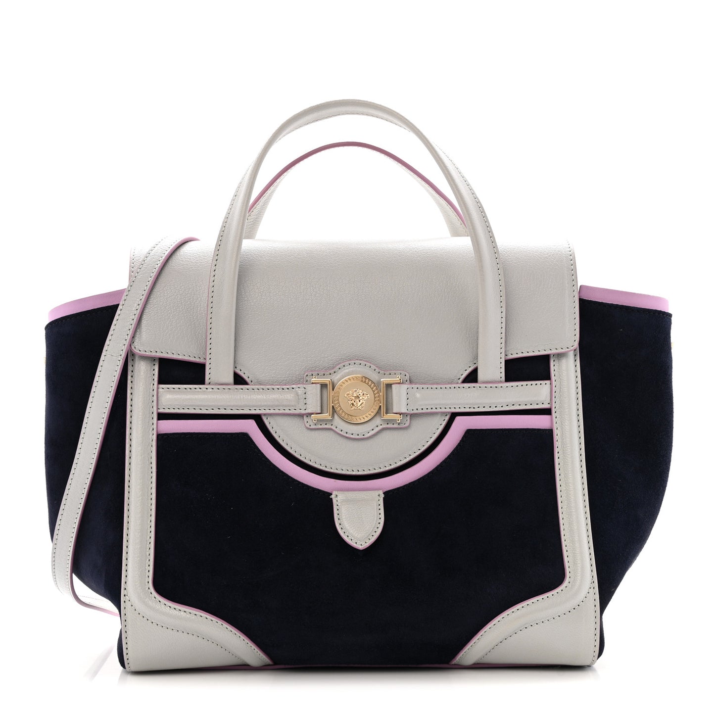 Suede Nappa Goatskin Signature Bag Multicolor