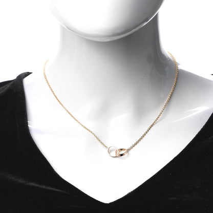 Cartier 18K Pink Gold Interlocking LOVE Necklace 2 of 8