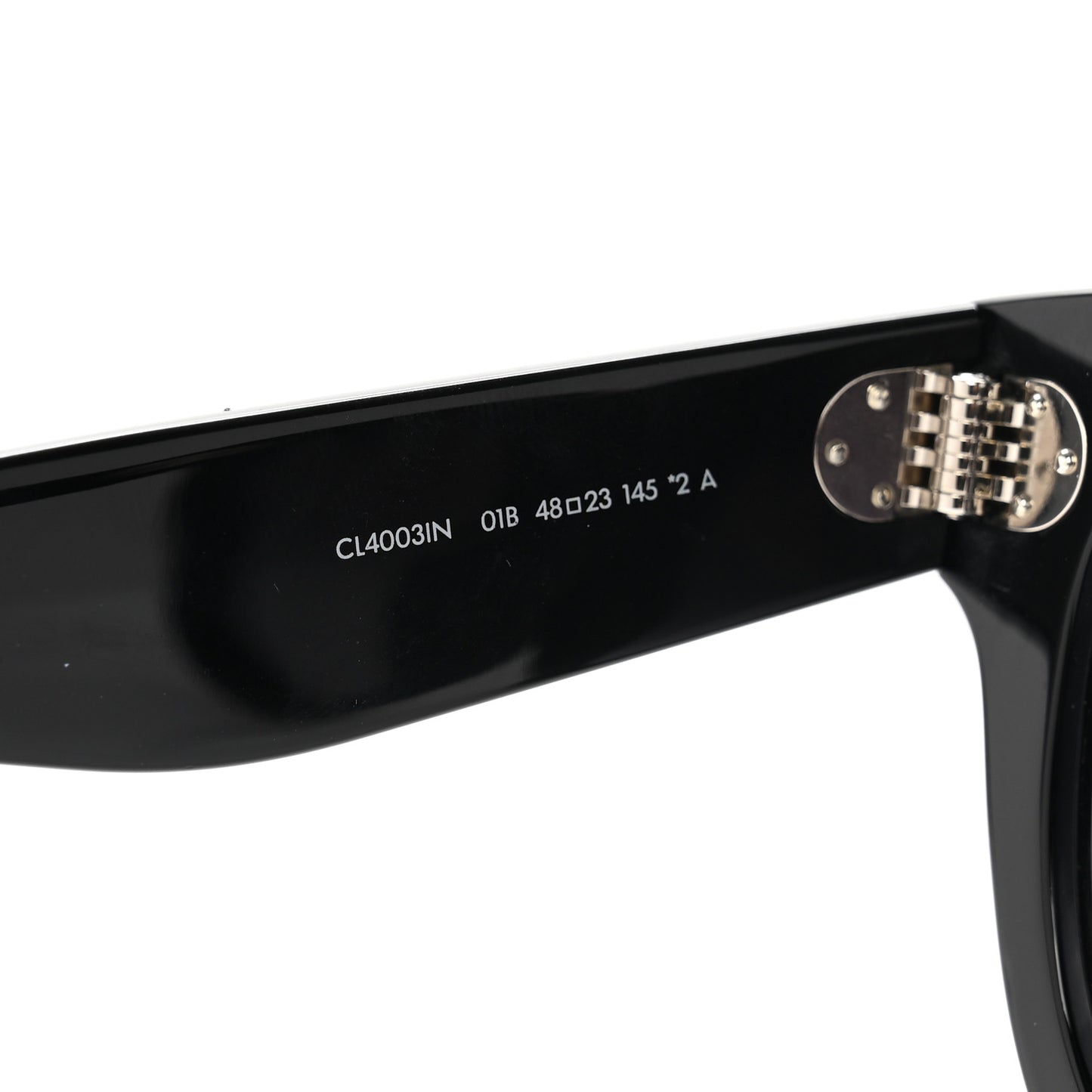 Acetate Studded Mineral Round Sunglasses CL40031N Black