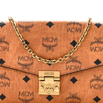 MCM Visetos Millie Wallet On Chain Cognac 7 of 9