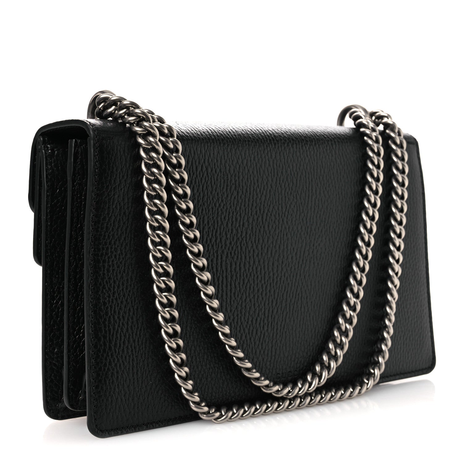 Gucci Pebbled Calfskin Small Dionysus Shoulder Bag Black 2 of 11