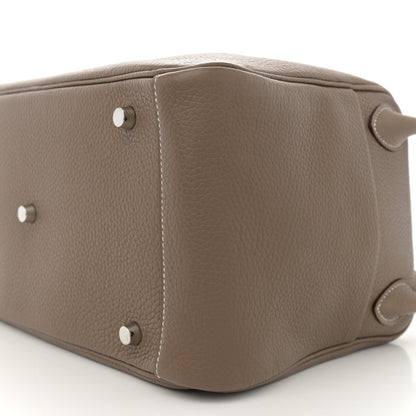 Hermes Taurillon Clemence Lindy 30 Etoupe 10 of 10