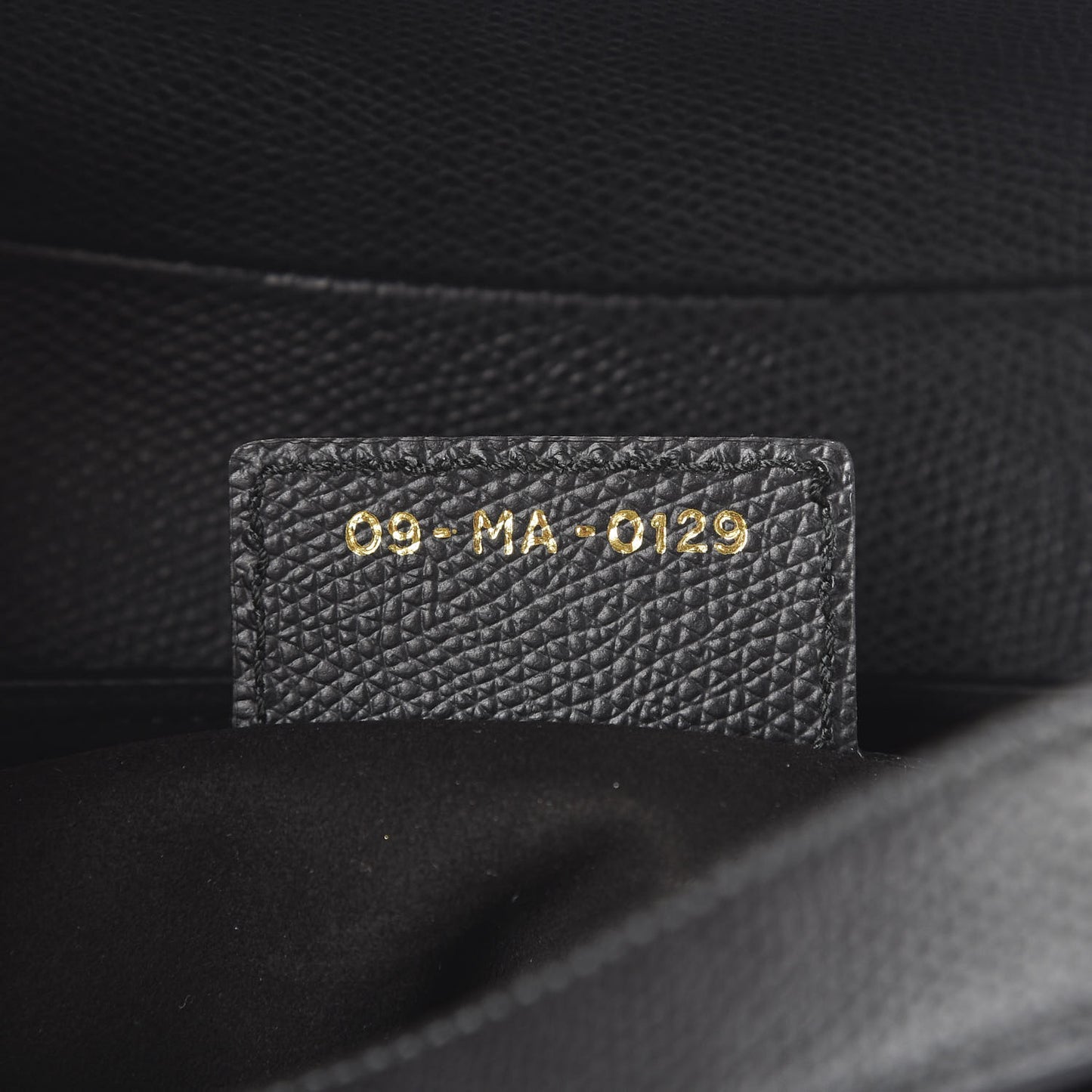 Grained Calfskin Saddle Bag Black