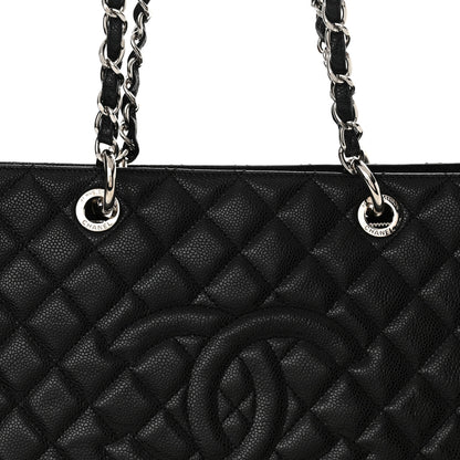 Chanel Caviar Quilted XL Grand Shopping Tote GST Black 8 of 12