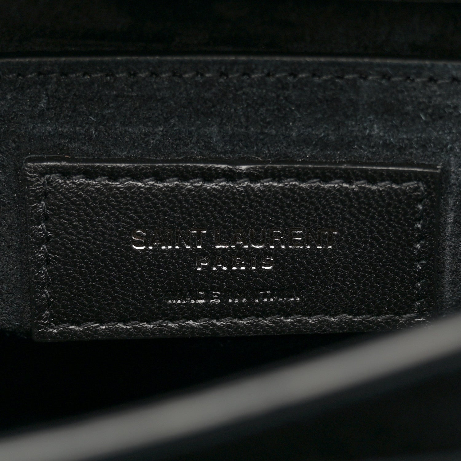 Saint Laurent Calfskin Medium Monogram Monochrome Sunset Black 6 of 14