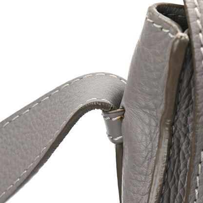 Chloe Calfskin Medium Marcie Round Crossbody Bag Cashmere Grey 13 of 14