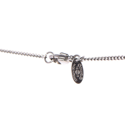 Chanel Crystal Large CC Necklace Silver 4 of 5