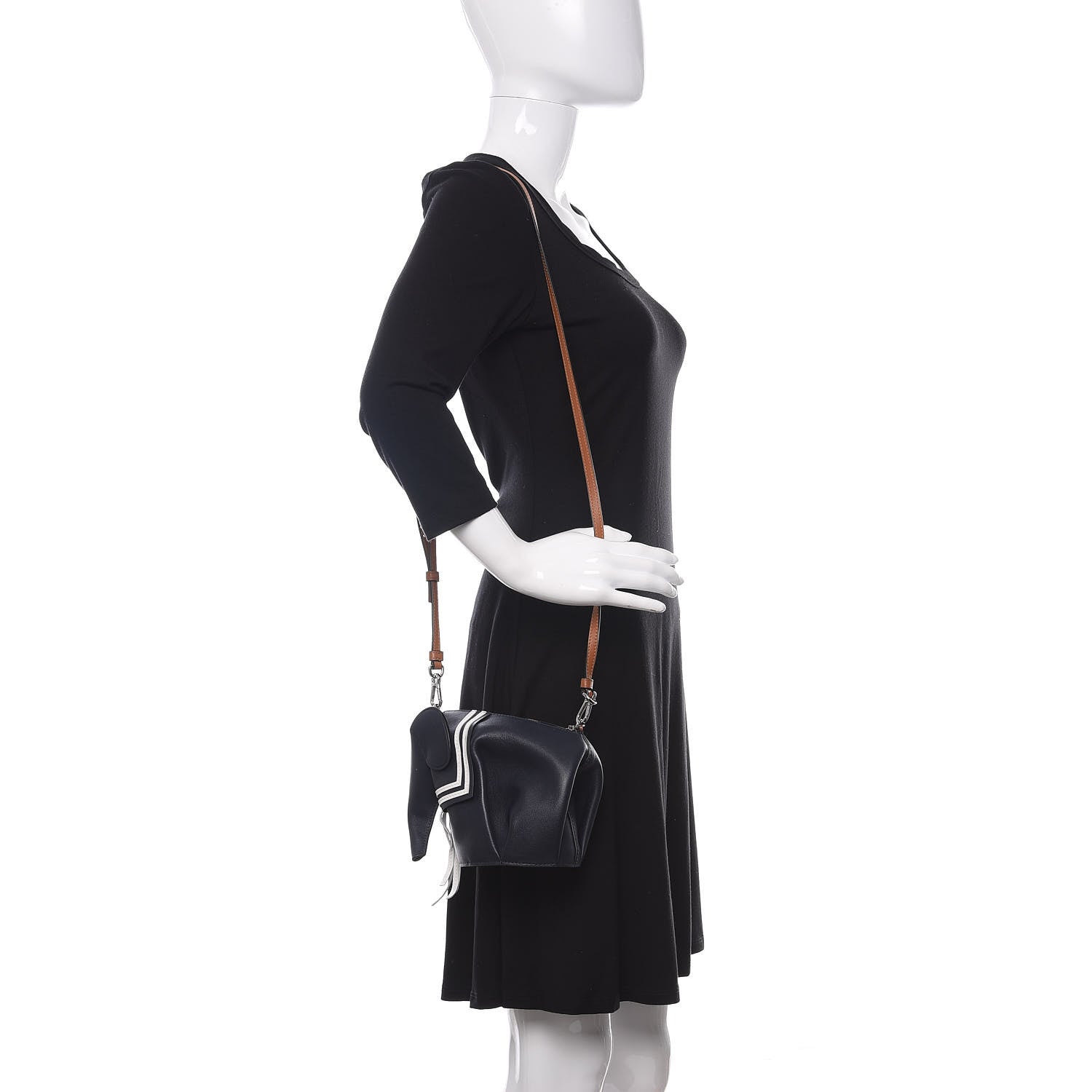 Loewe Calfskin Mini Sailor Elephant Crossbody Bag Deep Blue 2 of 10