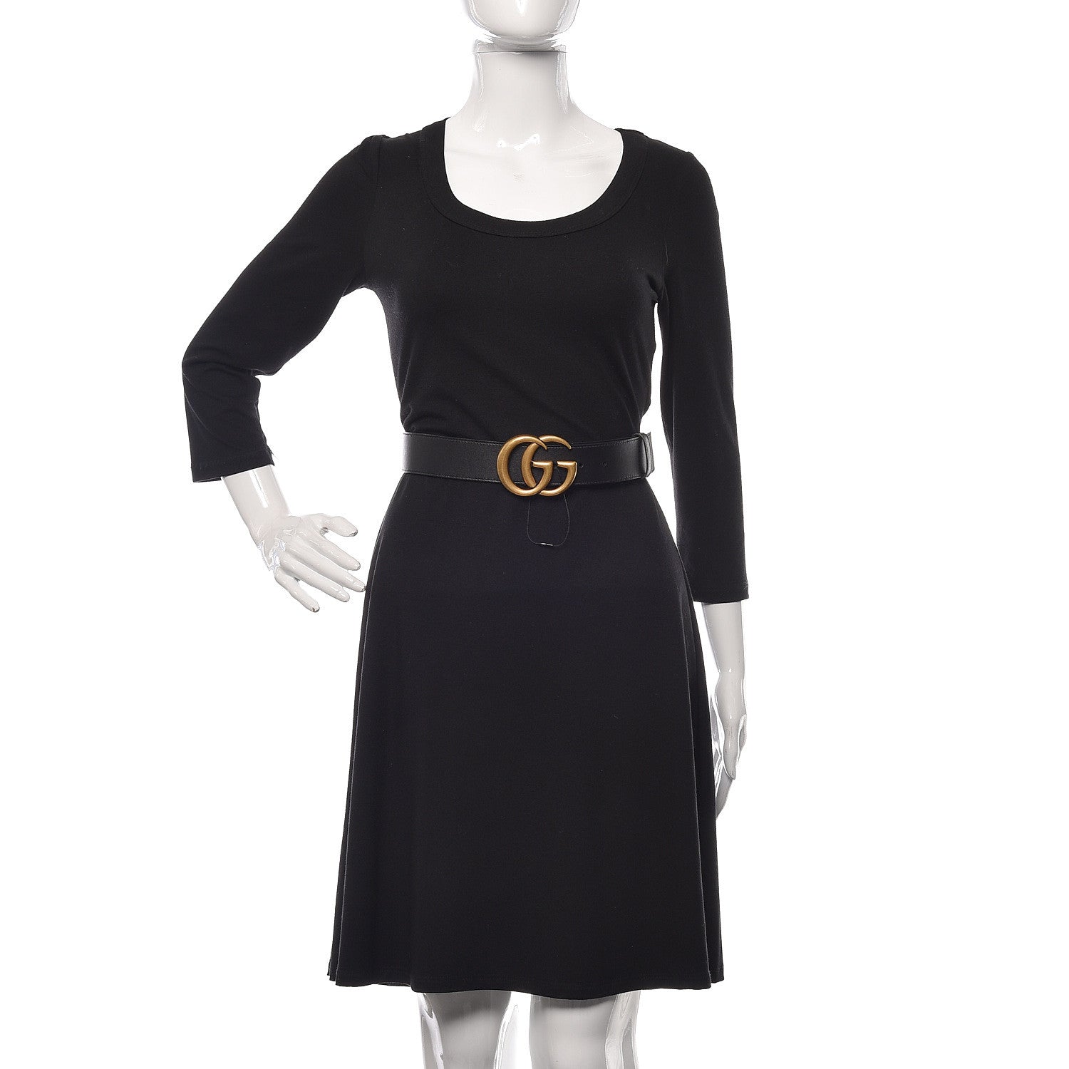 Gucci Calfskin Double G 40mm Belt 85 34 Black 2 of 6
