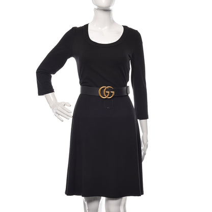 Gucci Calfskin Double G 40mm Belt 85 34 Black 2 of 6