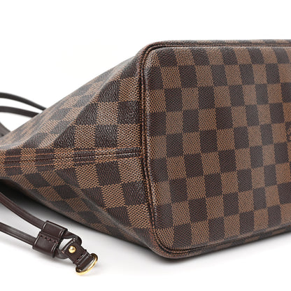 Louis Vuitton Damier Ebene Neo Neverfull MM Rose Ballerine 10 of 11