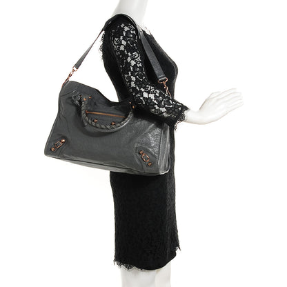 Balenciaga Agneau Giant 12 Rose Gold Hardware City Gris Tarmac 2 of 14
