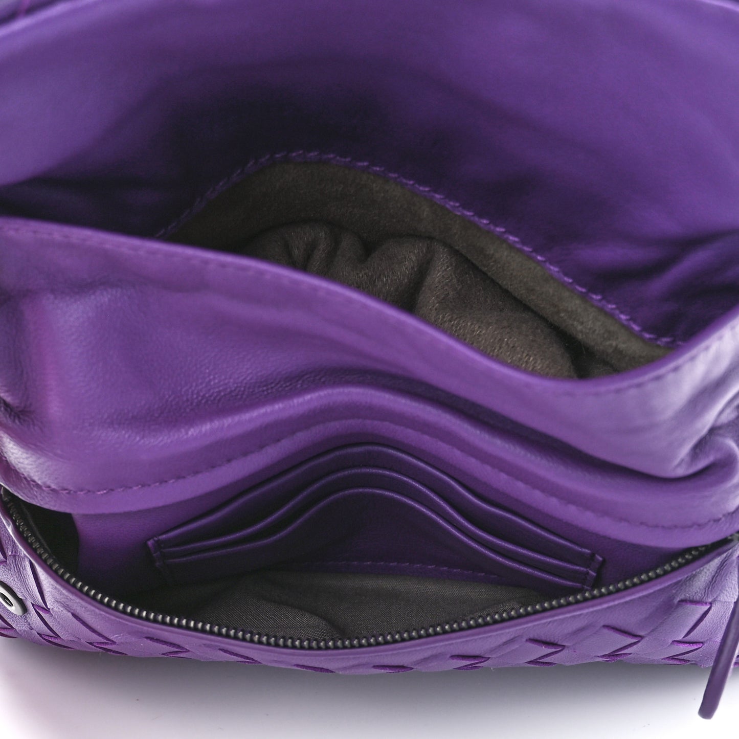 Nappa Intrecciato Mini Messenger Bag Byzantine