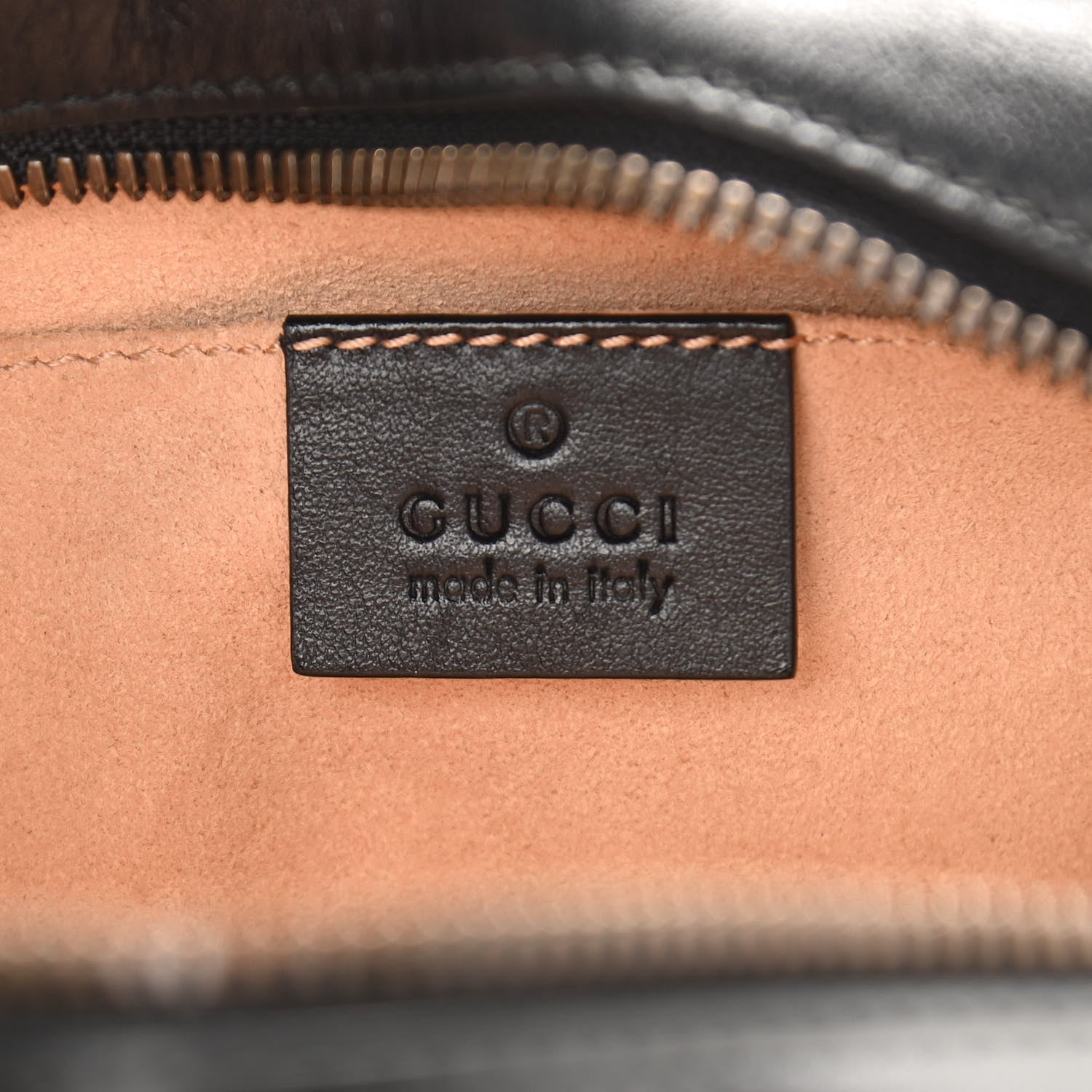 Gucci Calfskin Matelasse Small GG Marmont Chain Shoulder Bag Black 6 of 11