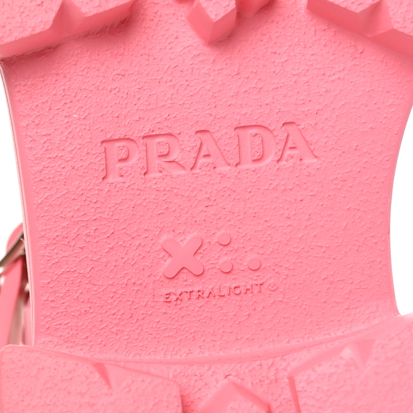 Foam Rubber Metal Triangle Logo Monolith 55mm Cage Sandals 41 Begonia