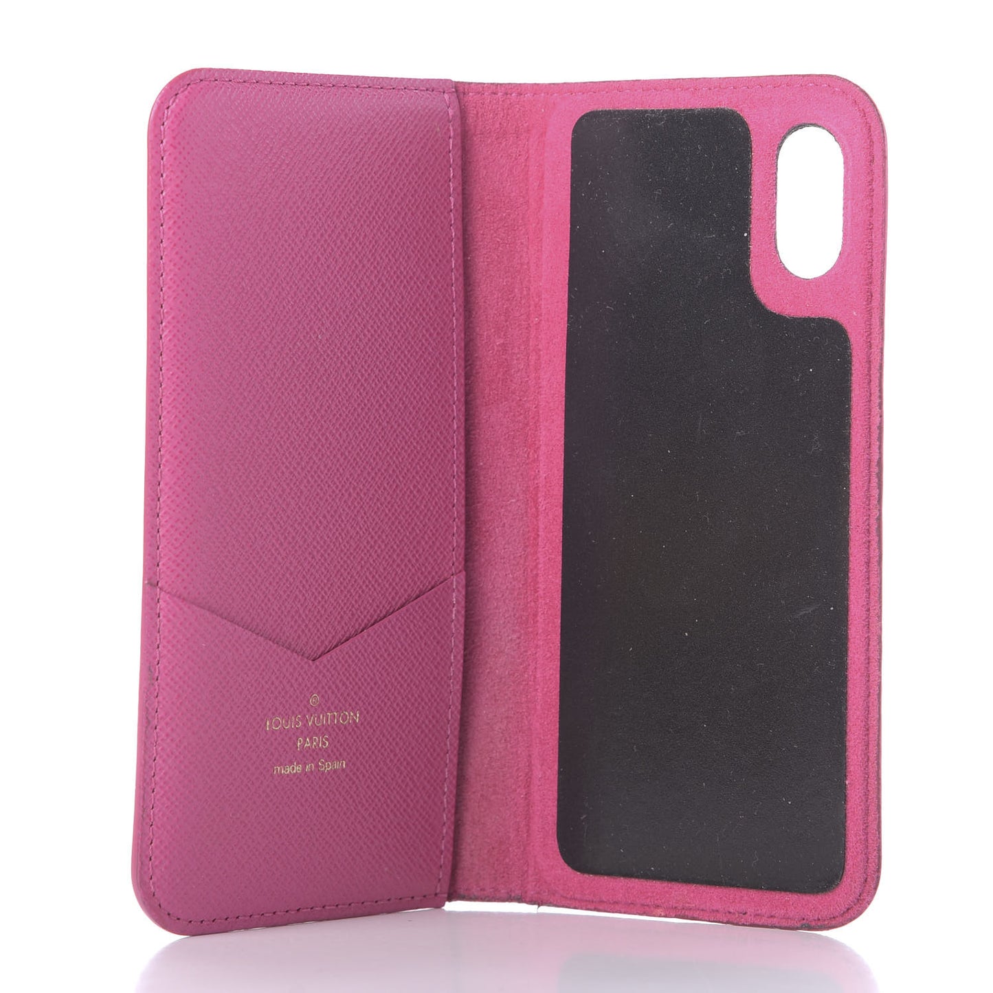 Monogram iPhone X Folio Case Rose Pop